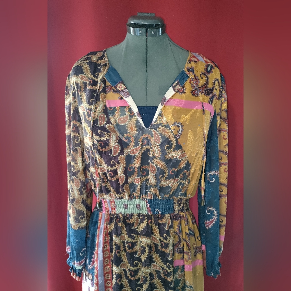 Reba boho handkerchief hem dress